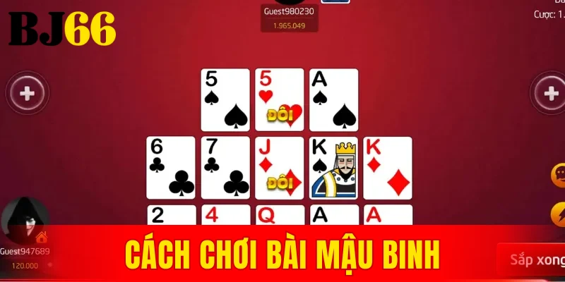 cách chơi bài mậu binh